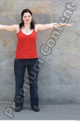 Whole Body Woman T poses White Casual Average